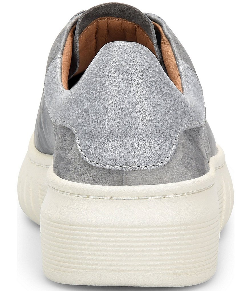 Sofft Parkyn Leather Camo Print Lace-Up Sneakers