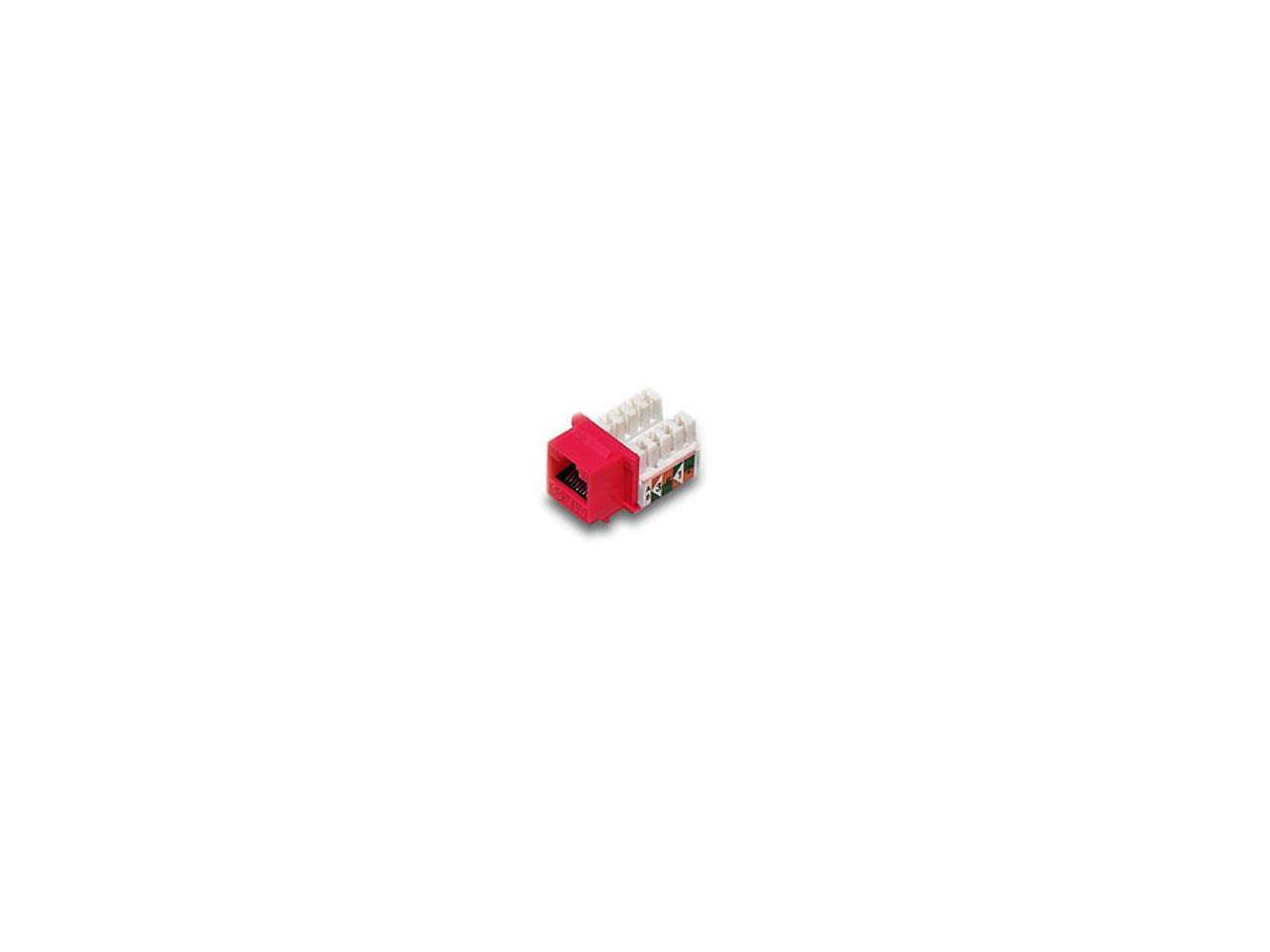 BattleBorn GC-KEY45-90RED - Cat5 / 5e Keystone Jack - 110 Punch Type (Red)