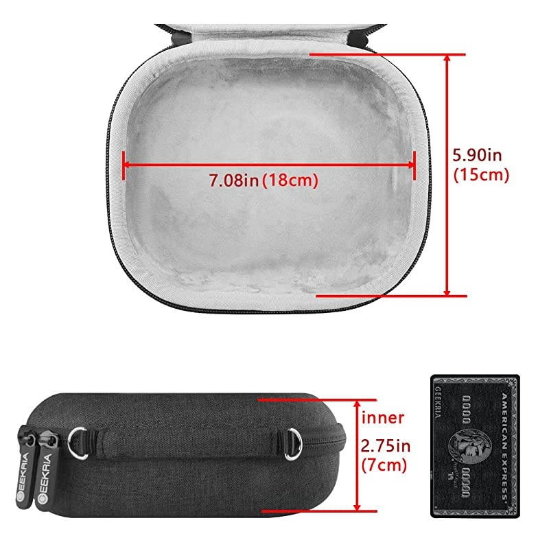 UltraShell Case Compatible with Skullcandy Crusher ANC, Crusher Evo, Hesh Evo Headphones, Replacement Protective Hard Shell Travel Carrying Bag with Cable Storage (Dark Gray)