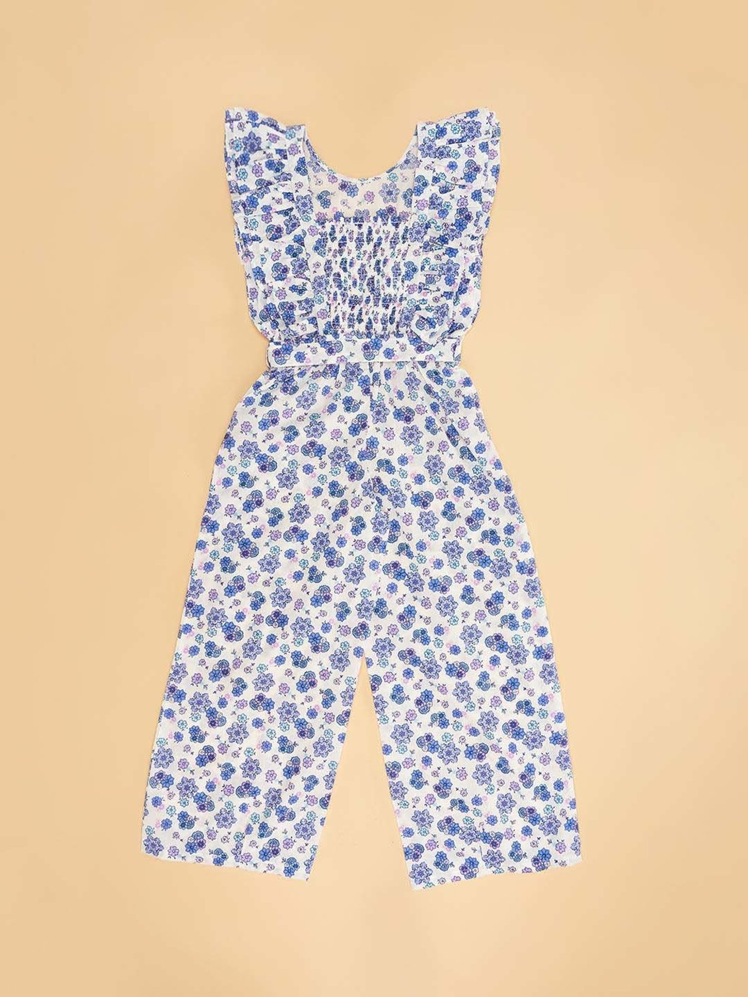 Stylestone Kids Red Printed Jumpsuit