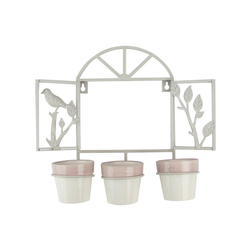 HC Companies 12-Inch Outdoor Plastic Deck Flower Planter Box, Chocolate (2 Pack)