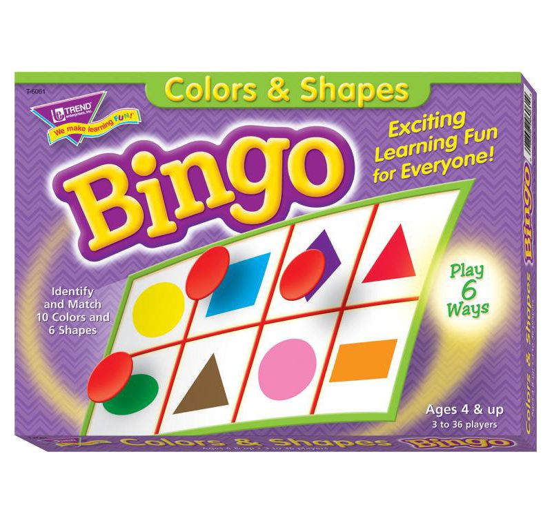 Trend Enterprises Colors and Shapes Bingo Game