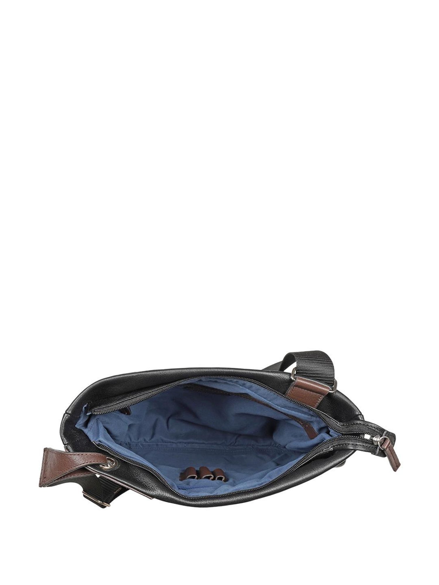 Hidesign Wabi Sabi Black Solid Medium Sling Handbag