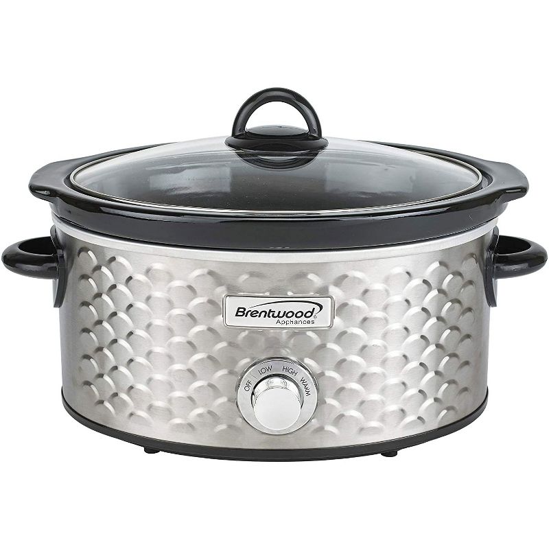 Crock-Pot SCCPVMC63SJ Multi Function Large 6 Quart Capacity 3-in-1 Home Food Cooker Convenient Kitchen Appliance, Stainless Steel