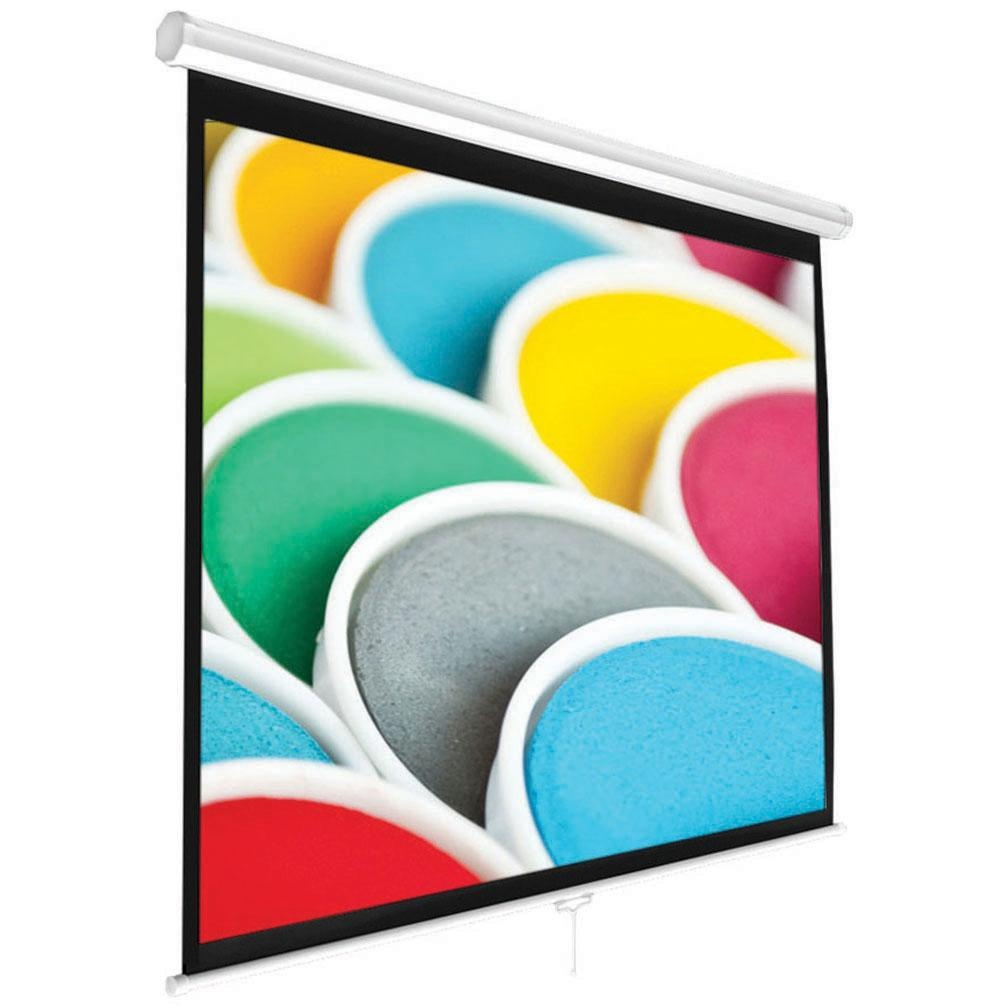 PyleHome - Universal 72-Inch Roll-Down Pull-Down Manual Projection Screen (42.5'' x 56.6'') Matte White