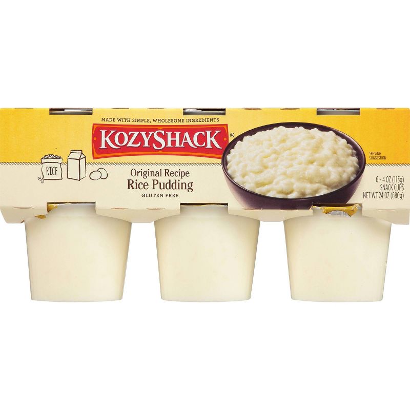 Kozy Shack Original Rice Pudding Cups - 4oz/6ct