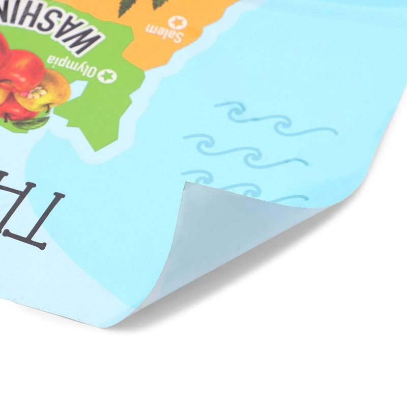 Blue Panda 2 Packs USA Educational Map, Dry Erase Wall Decal, Classroom Teacher Supplies, 24 x 17 in