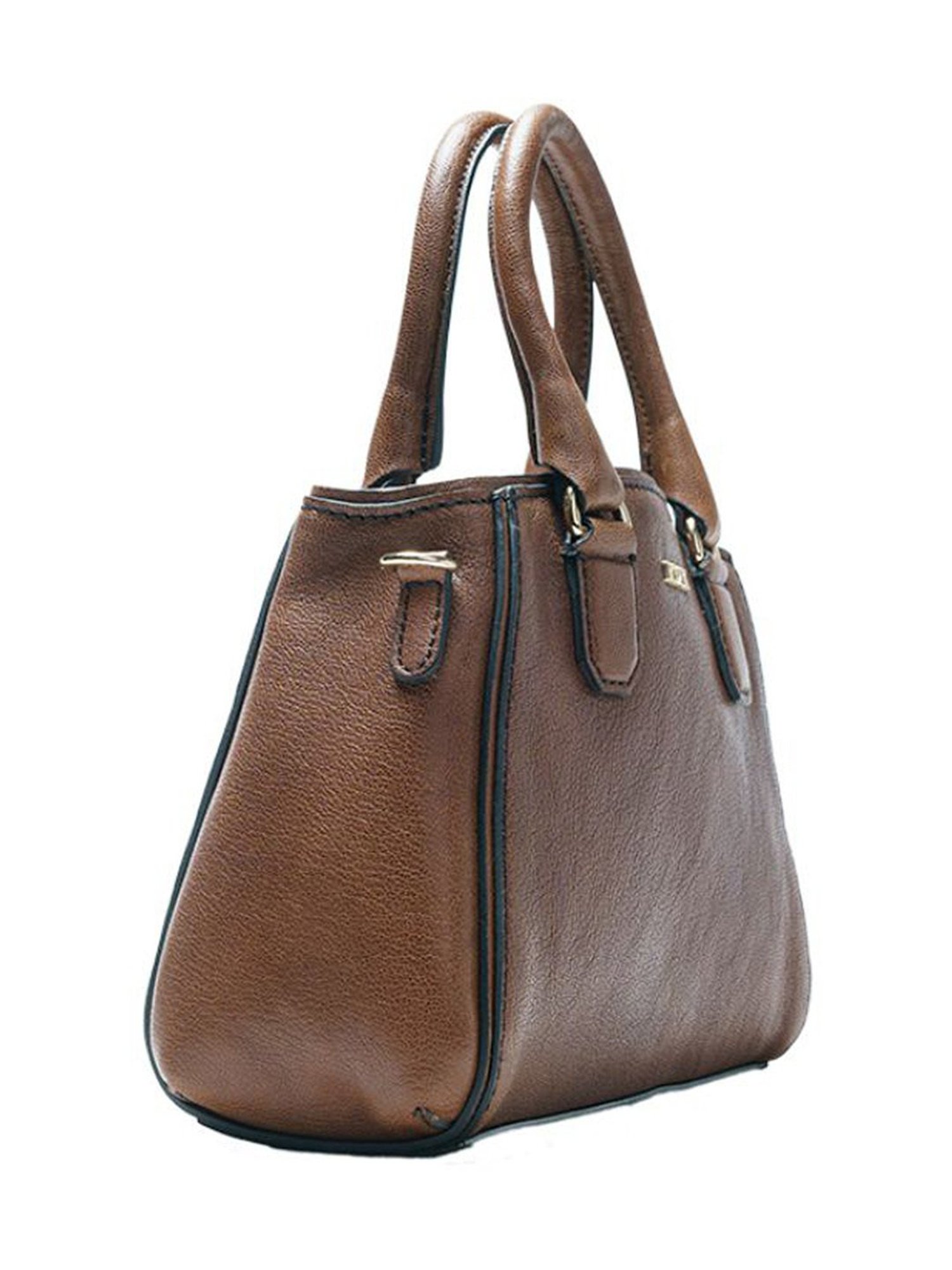 RI2K London Cognac Leather Large Handbag