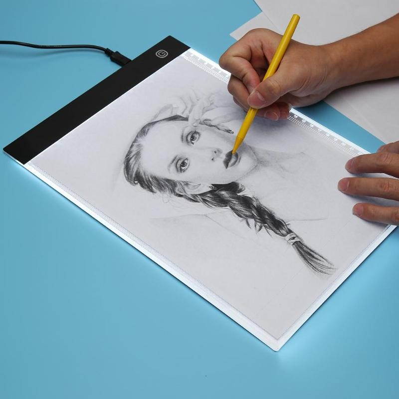 A4 LED Graphic Tablet Writing Painting Light Box Tracing Board Copy Pads Digital Drawing Tablet Artcraft A4 Copy Table LED Board