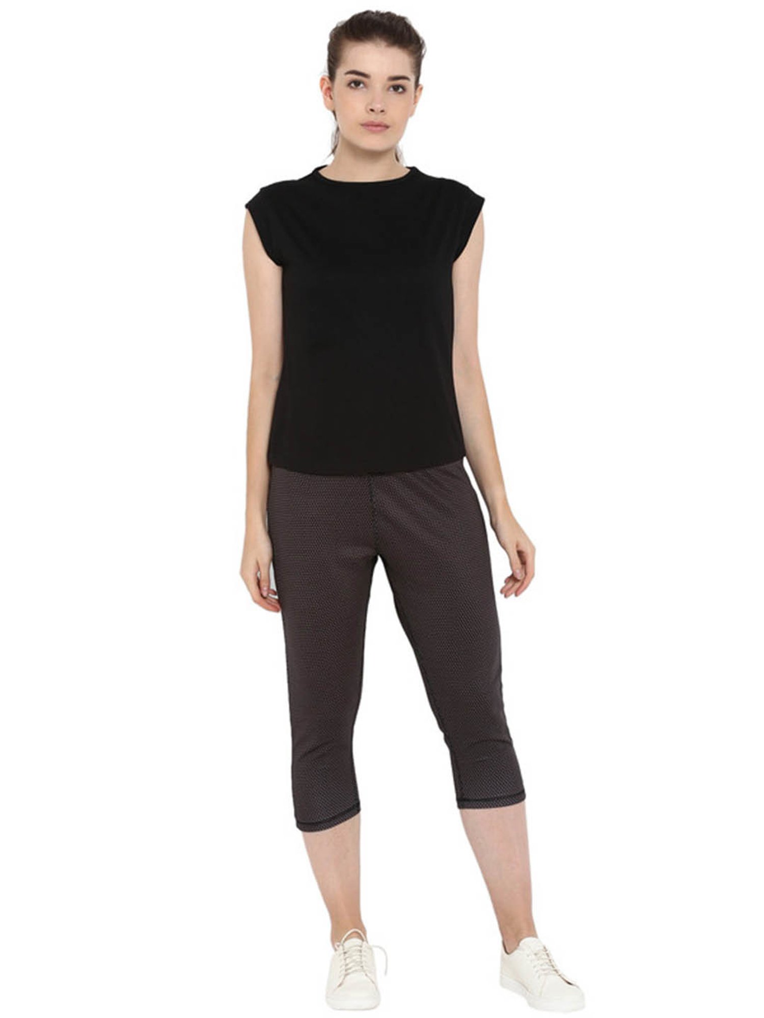 Appulse Black & Grey Melange Cotton T-Shirt - Pack of 2