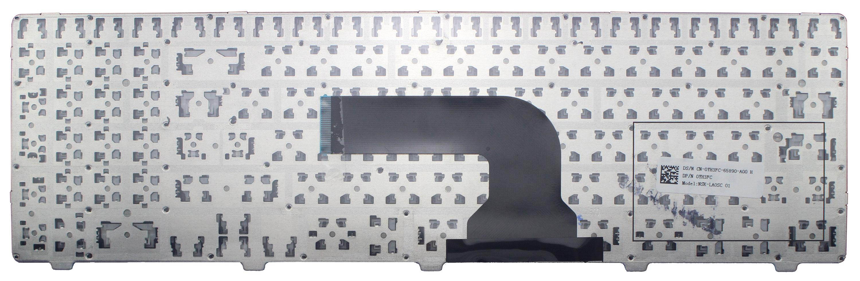 New US Black Keyboard with Frame For Dell MP-12F83US-698 PK130SZ3A00 09D97X