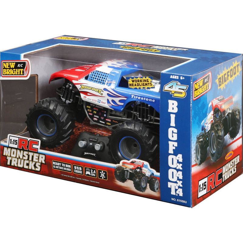 New Bright R/C   1:15 Scale Hotwheels Monster Truck Bigfoot