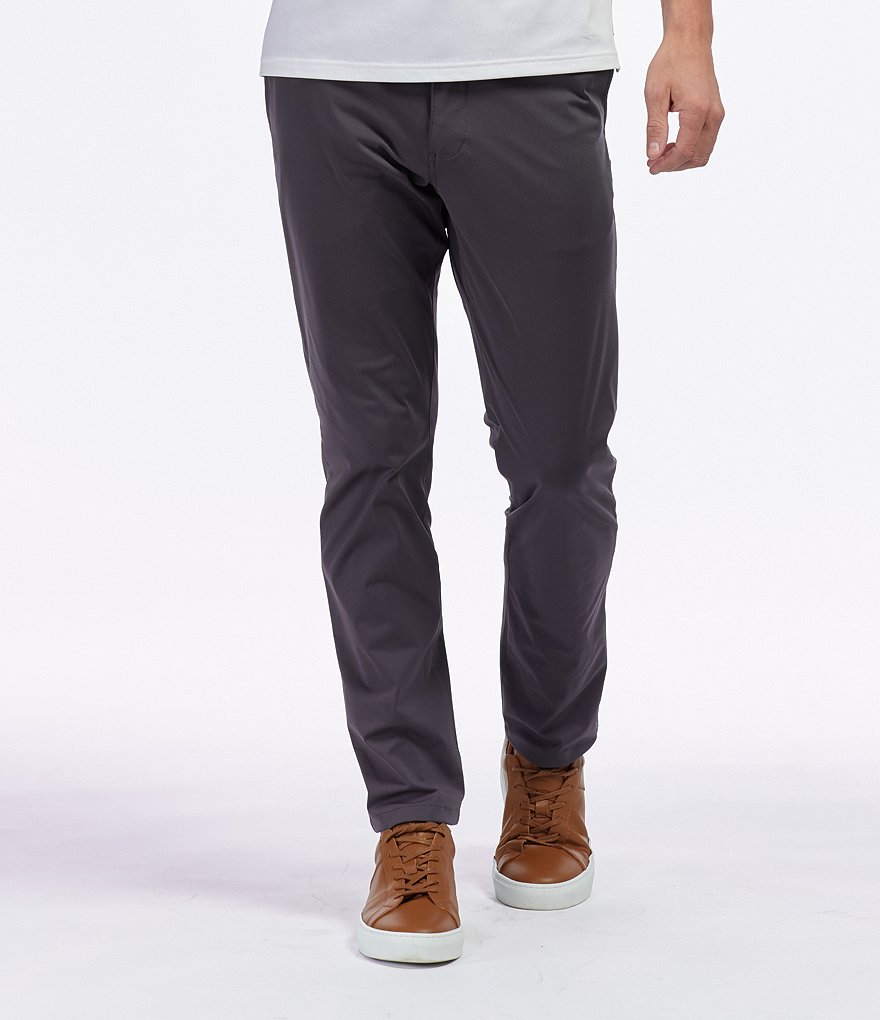 RHONE Slim-Fit Flat-Front Commuter Stretch Pants