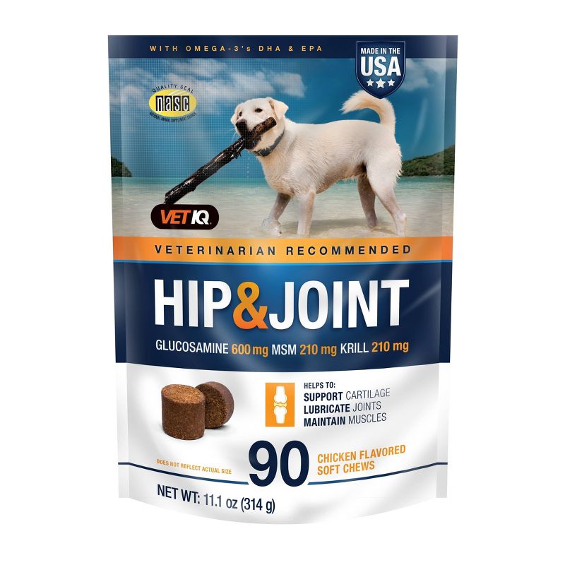 VetIQ Hip & Joint Chewable Supplement For Dogs