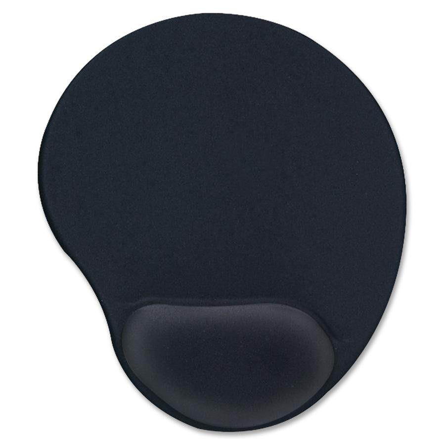 Compucessory Gel Mouse Pad - 9" x 10" x 1" Dimension - Black - 55151