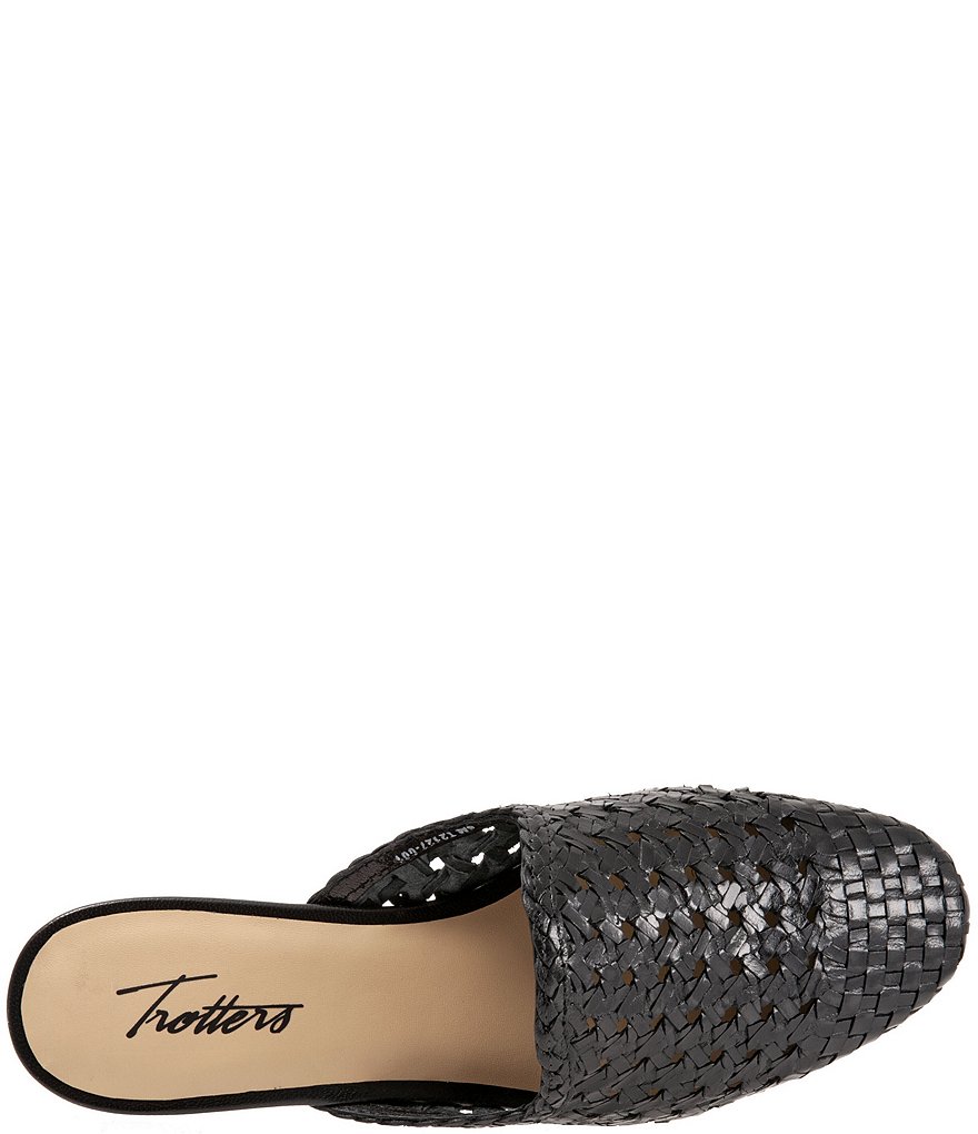 Trotters Leona Woven Leather Mules