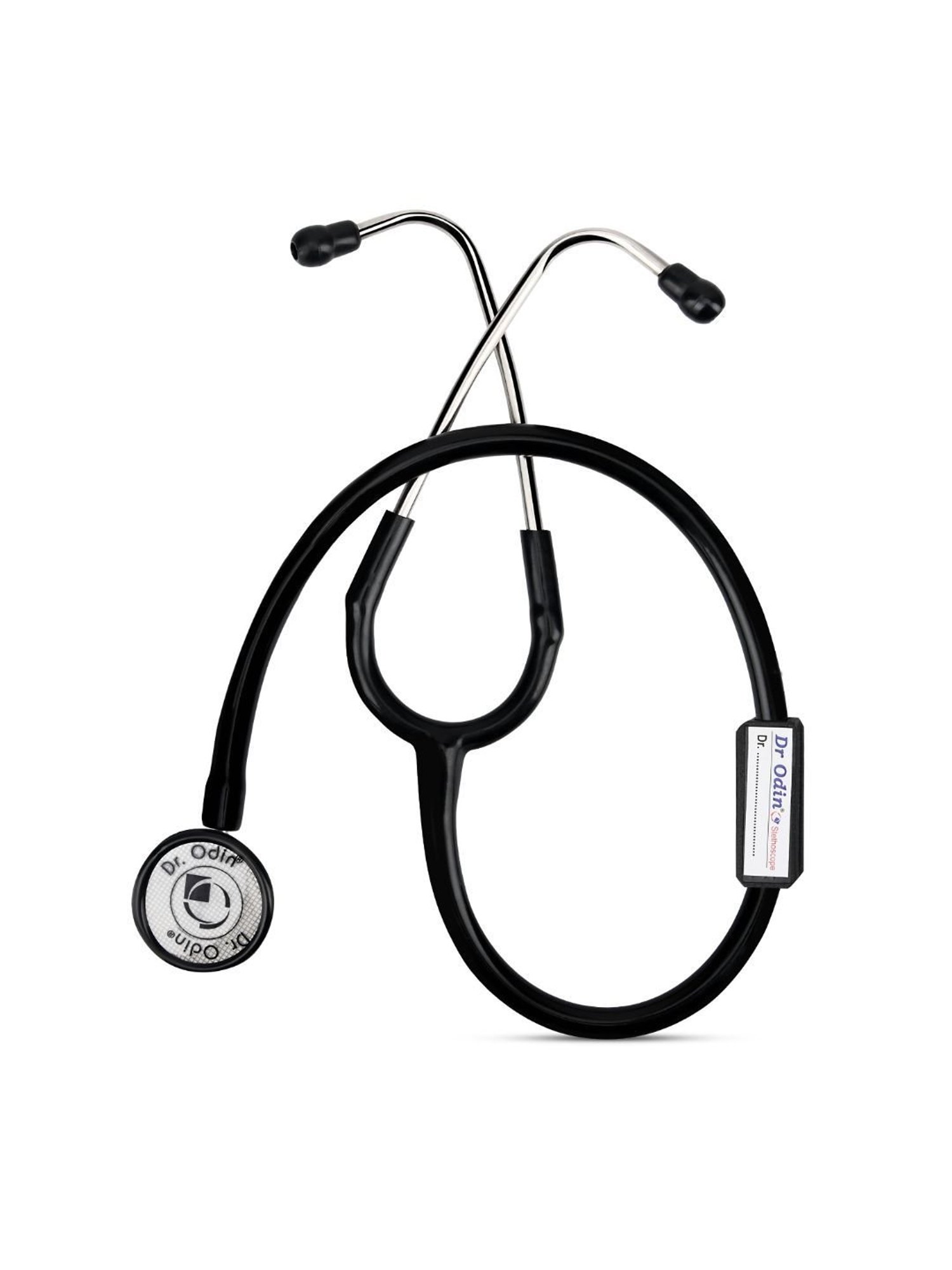 Dr. Odin Dual Head Brass Frame Stethoscope (Black)