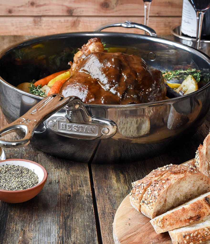 Hestan NanoBond Titanium Stainless Steel Essential Pan, 5 Quart