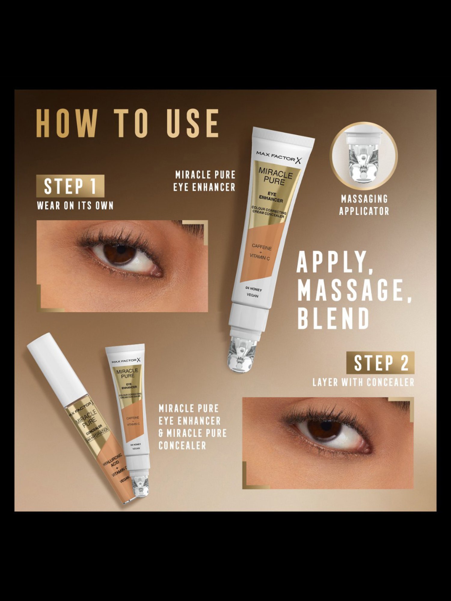 Max Factor Miracle Pure Eye Enhancer 05 Bisque - 10 ml