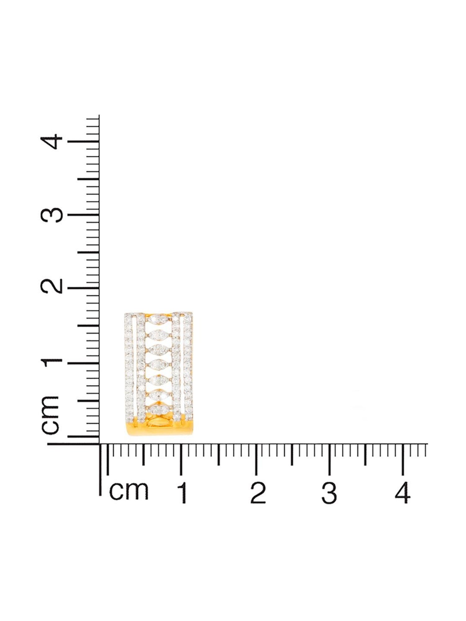 P.C. Chandra Jewellers 18 kt Gold & Diamond Earrings