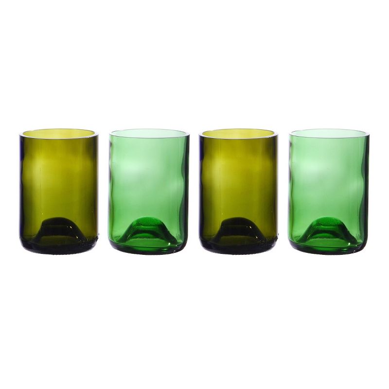 Oenophilia Wine Bottle Tumblers, 10oz Set of 4, Assorted