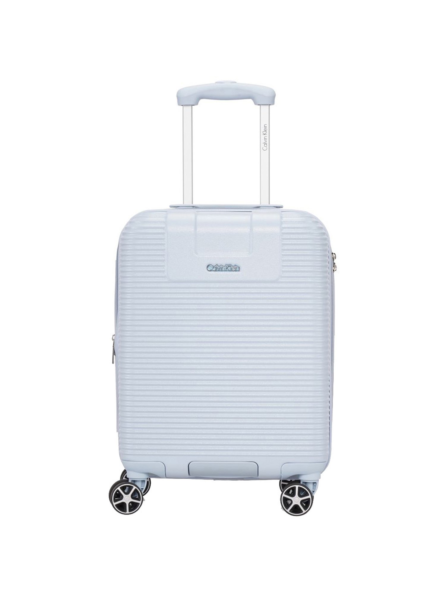 Calvin Klein Avenue Celestial Blue Textured Hard Cabin Trolley Bag - 52 cm