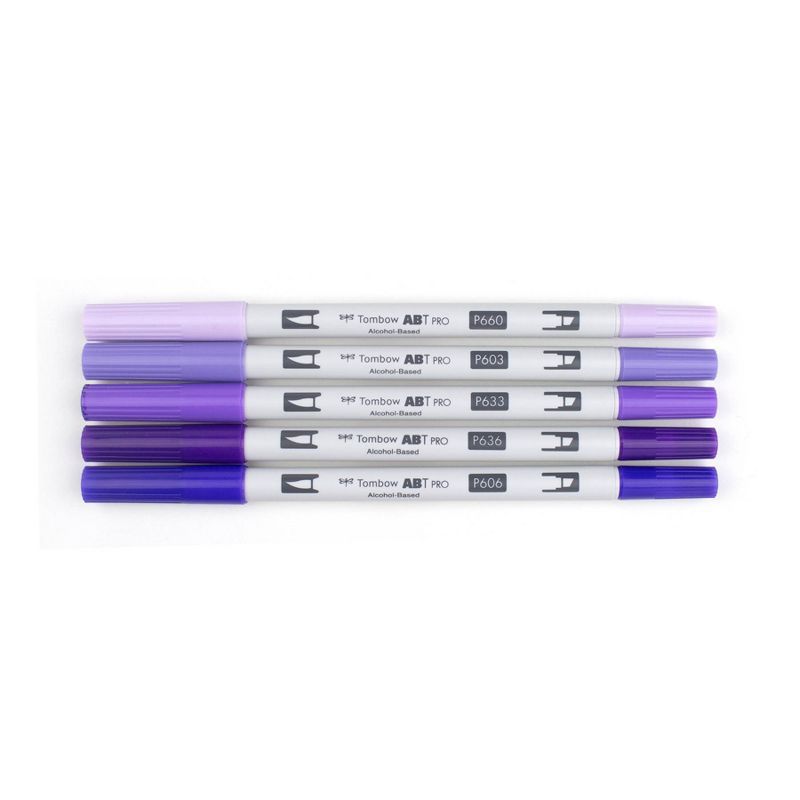 5ct ABT PRO Dual-Tip Alcohol Based Art Markers Purple Tones - Tombow