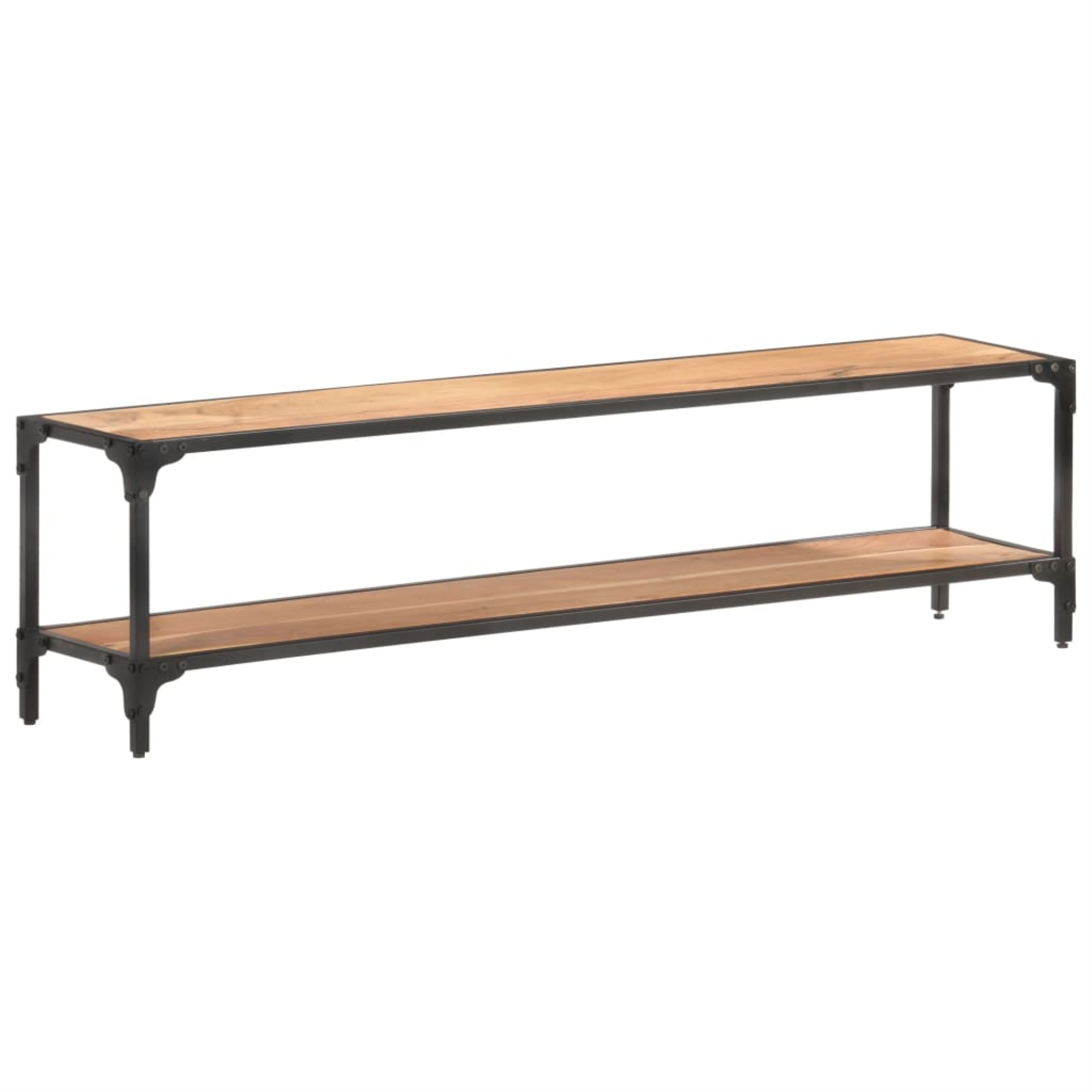 vidaXL Solid Acacia Wood TV Cabinet 59.1" Stand Unit Entertainment Center