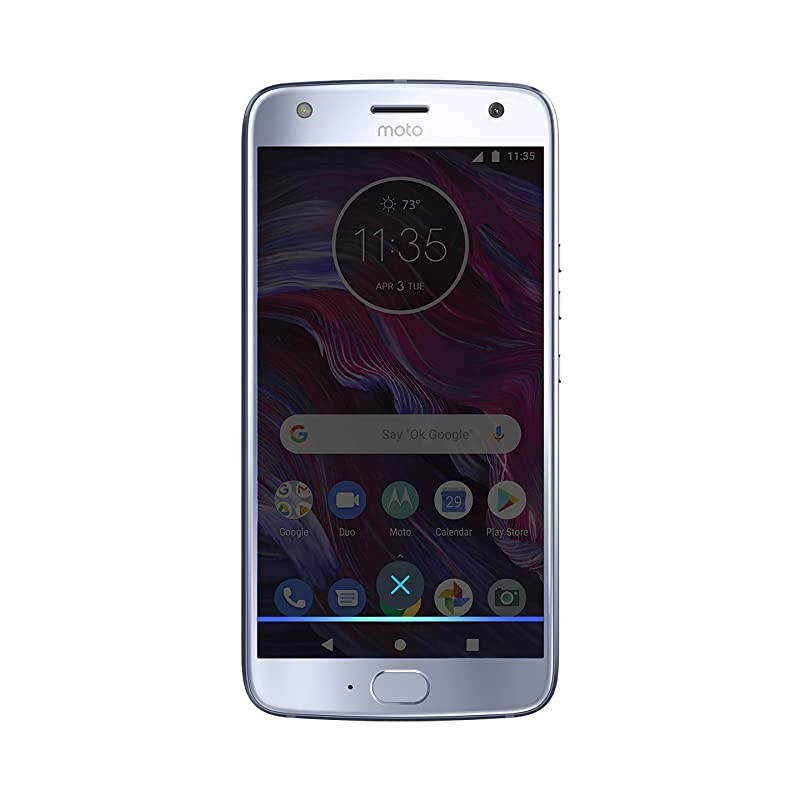 Moto X4 Factory Unlocked Phone 52quot Screen 32GB Sterling Blue US Warranty