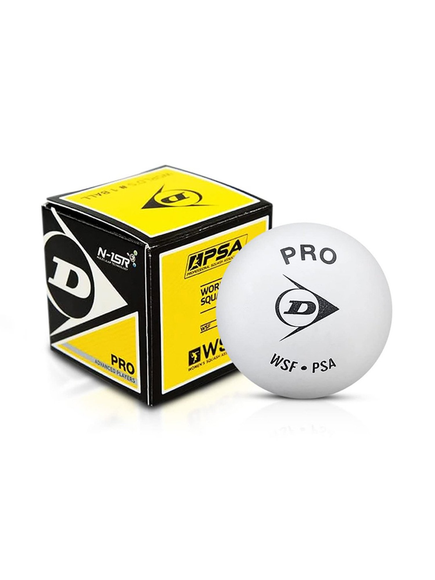 Dunlop Single Dot Squash Ball (White) Size - 127.2mm