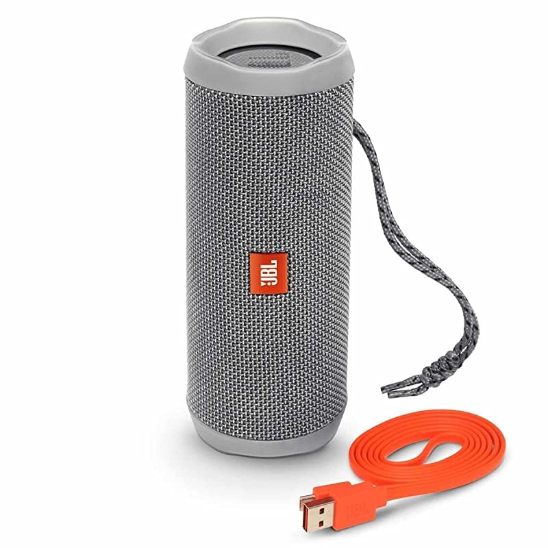 Flip 4 Waterproof Portable Wireless Bluetooth Speaker Bundle - (Pair) Gray