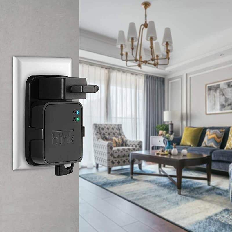 Wall Mount for Blink Sync Module2,Simple Mount Bracket Holder for All-New Blink Outdoor Blink Indoor Home Security Camera with Easy Mount Short Cable and No Messy Wires or Screws (Black)