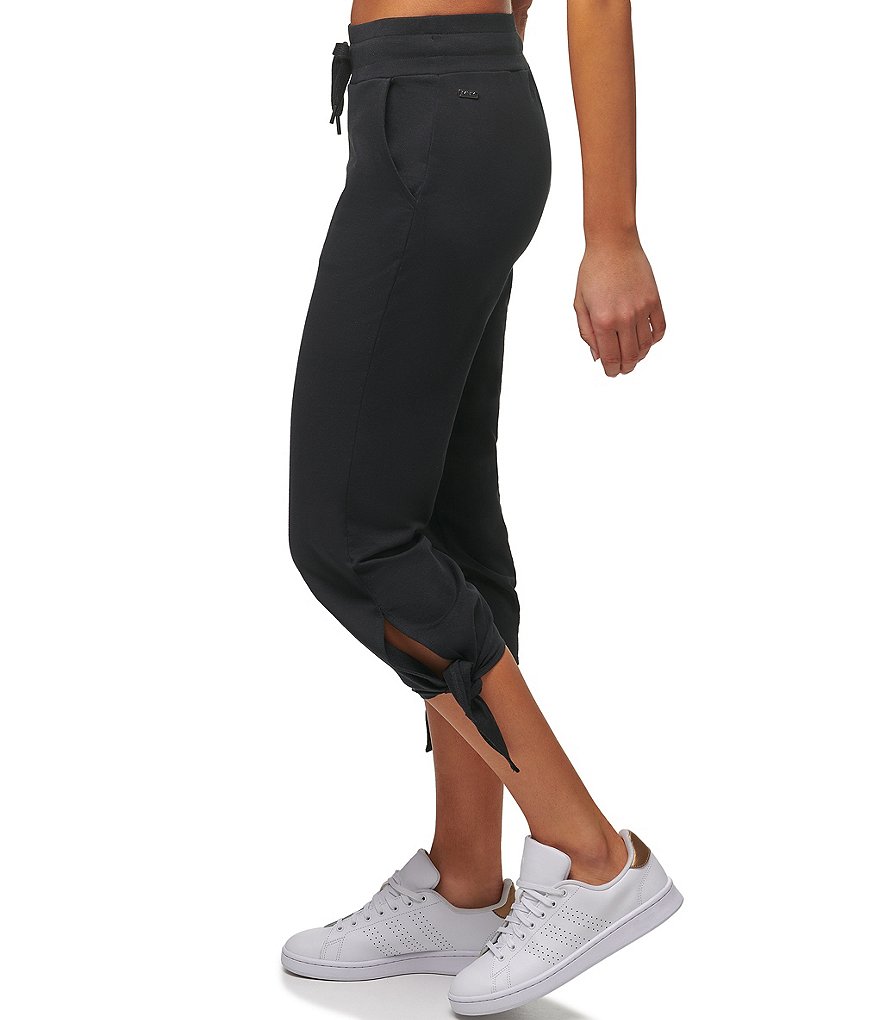 Marc New York Washed French Terry Cropped Drawstring Pants