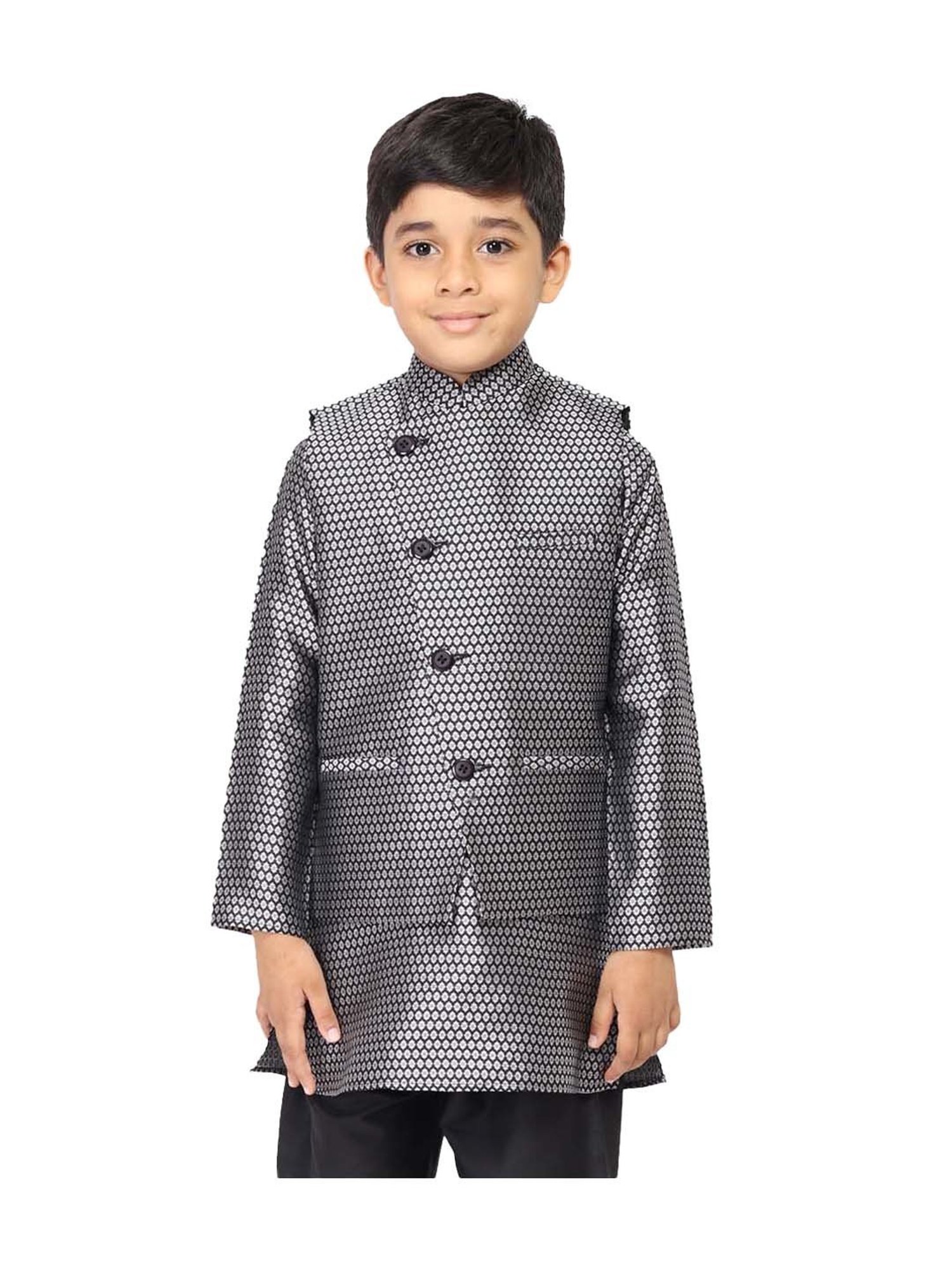 Crimsoune Club Kids Mint Solid Full Sleeves Blazer