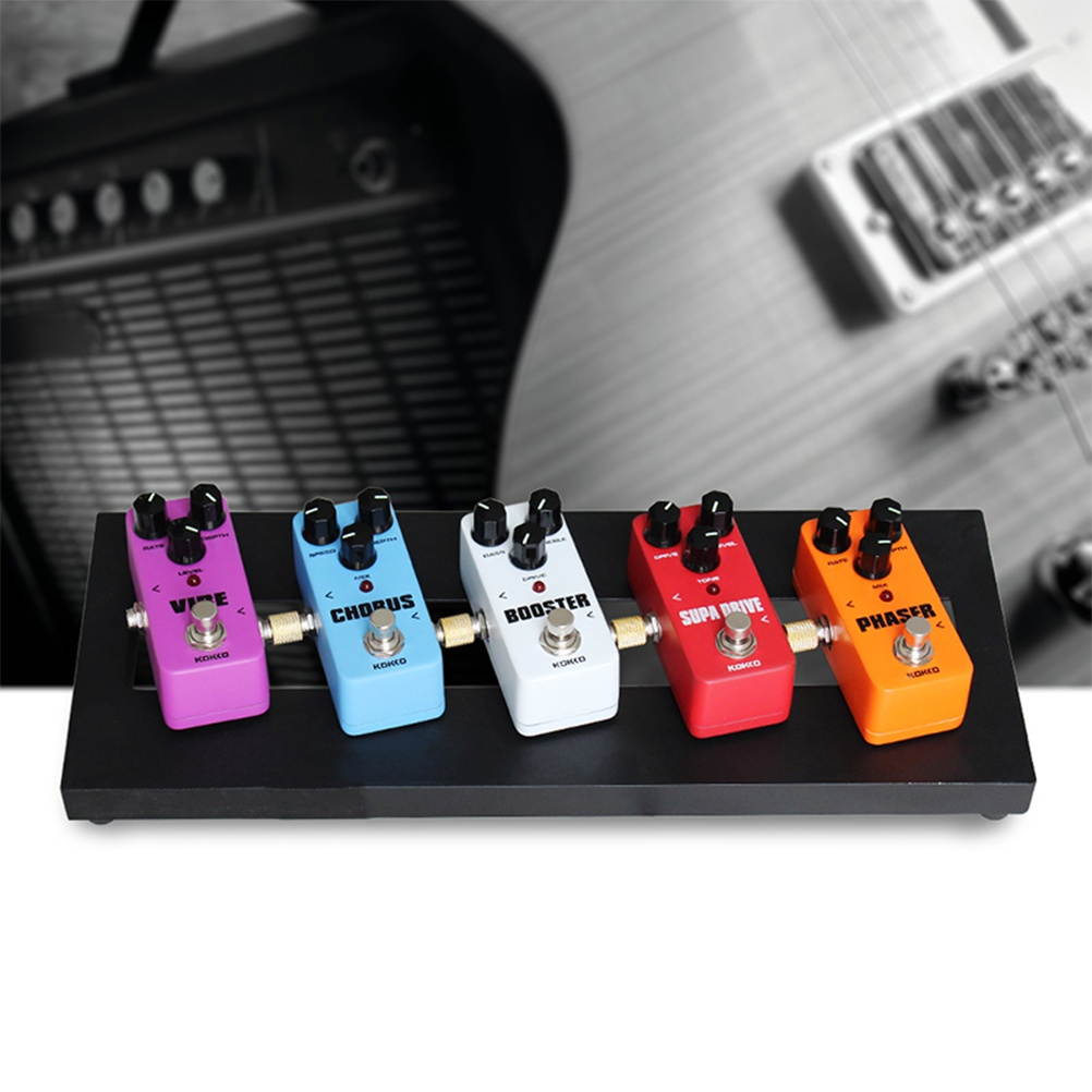 4PCS 6.35mm Straight Pedal Coupler Double Head Guitar Effect Supplies Effector Pedals Adapter Connector (Golden)