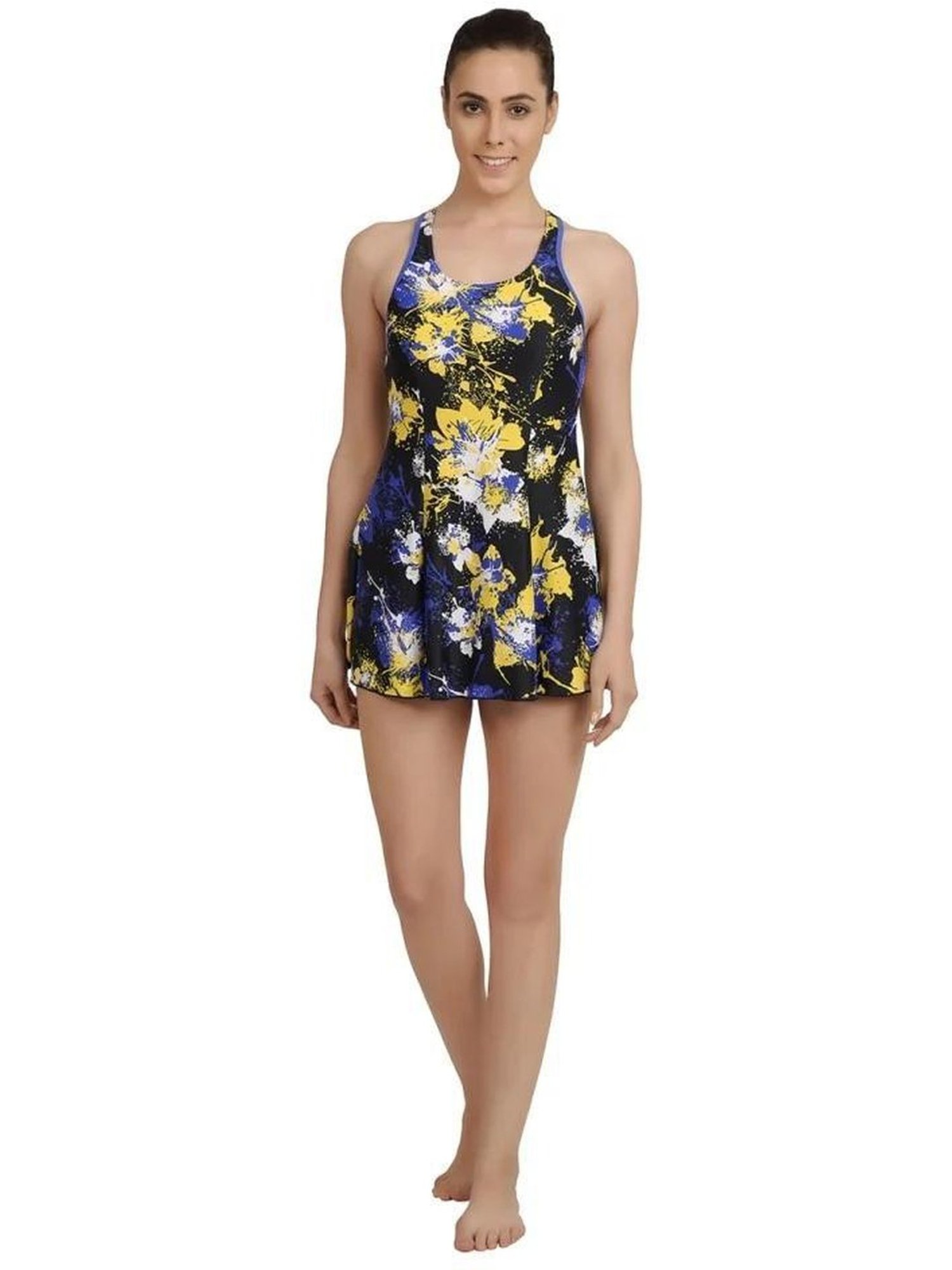 Speedo Multicolor Printed Swimsuit