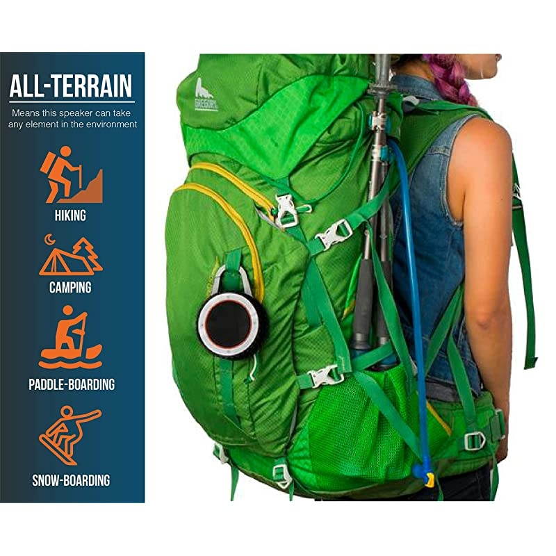 All-Terrain Sound Rugged Bluetooth Speaker, Rugged Outdoor Wireless Waterproof Bluetooth Speaker &ndash; Black