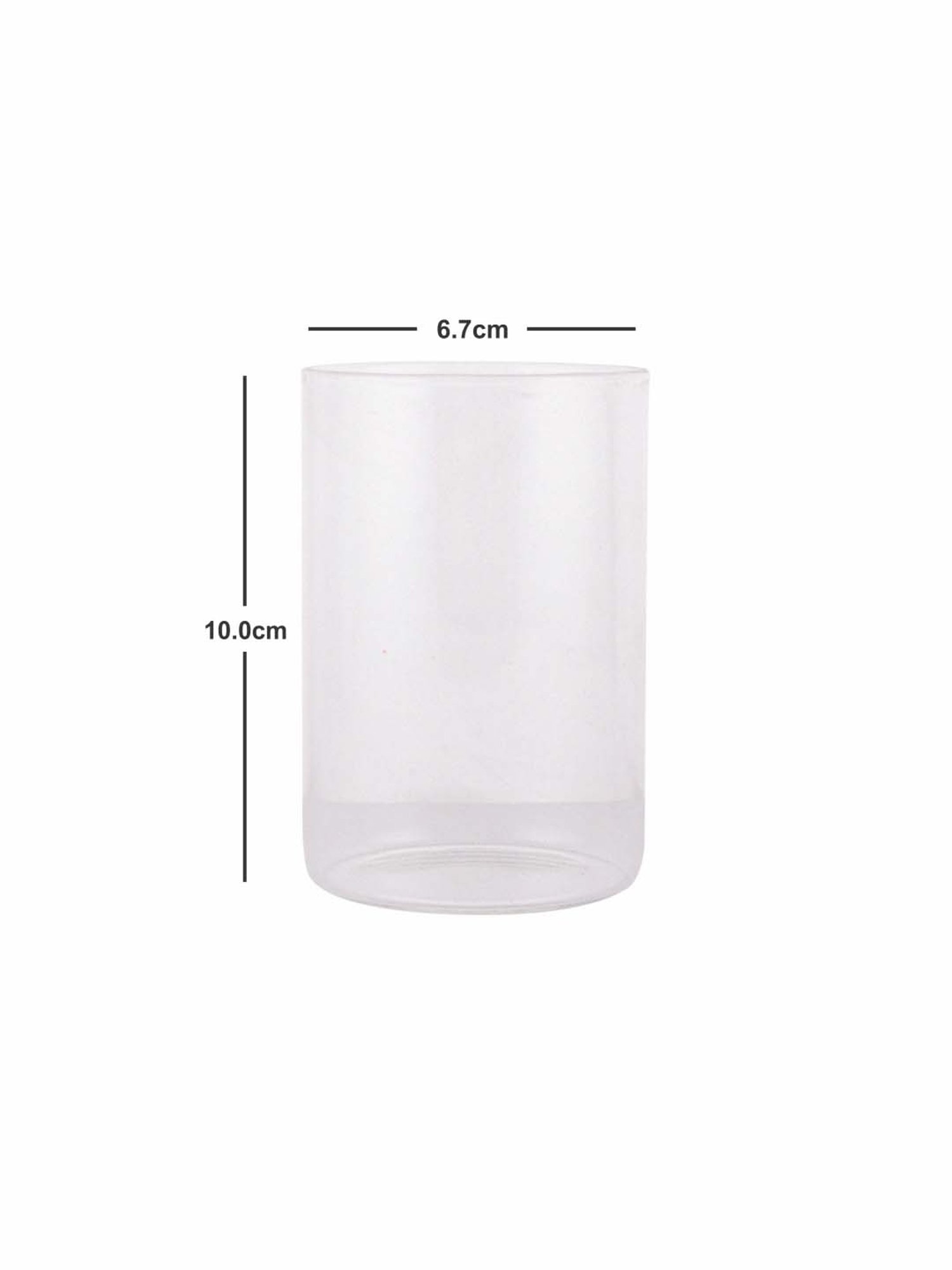 ROXX Transparent Glass Drinking Glasses (300 ml) - Set of 12
