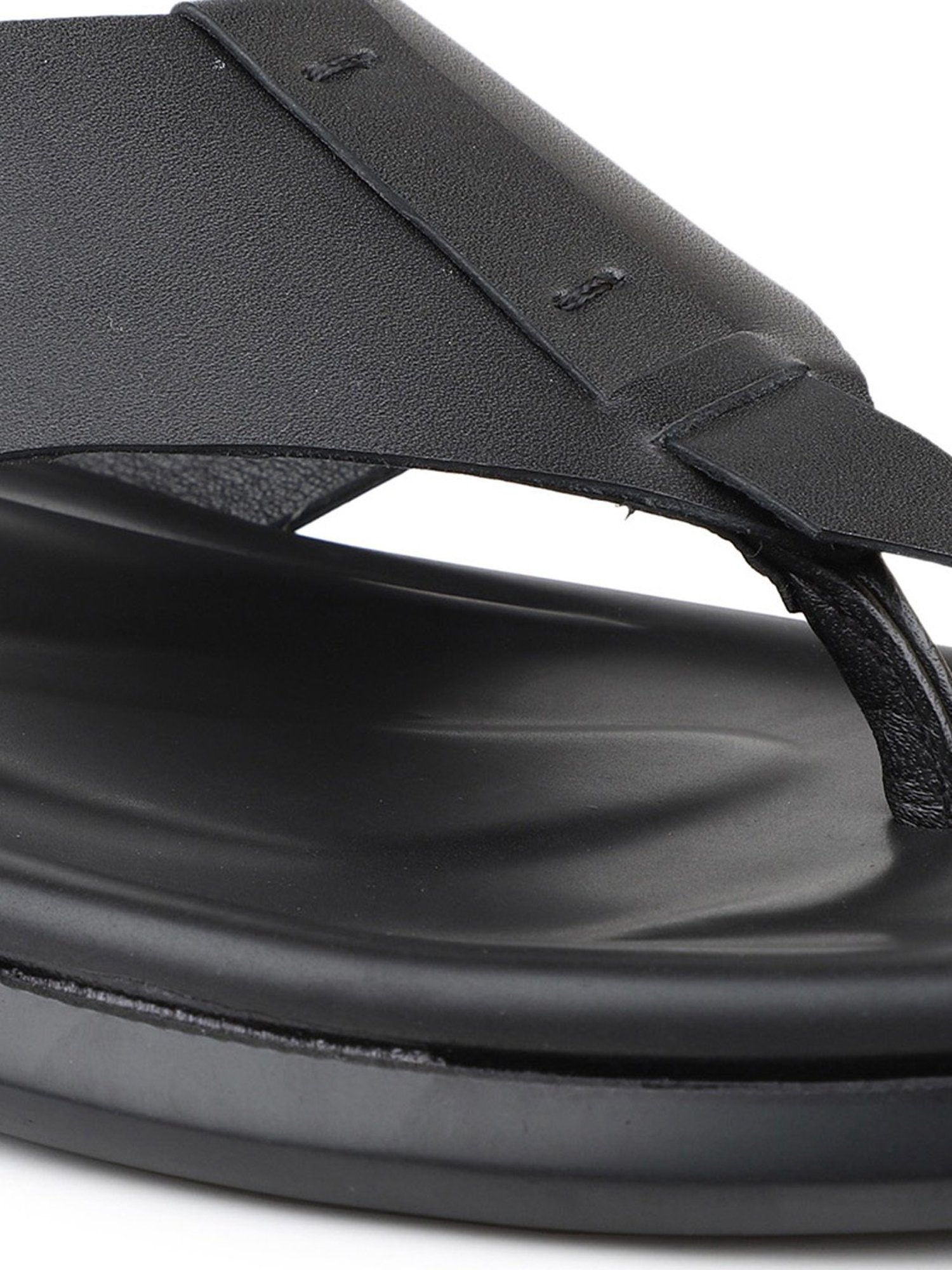 Atesber by Inc.5 Men's Black Thong Sandals