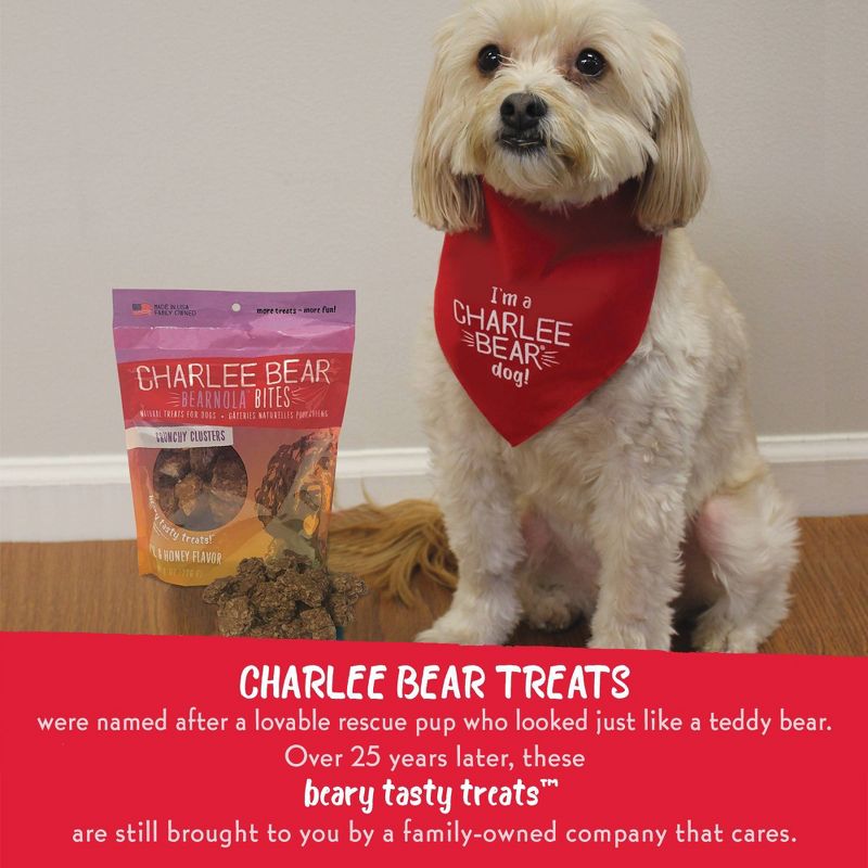 Charlee Bear Bearnola Peanut Butter and Honey Dog Treats - 5oz