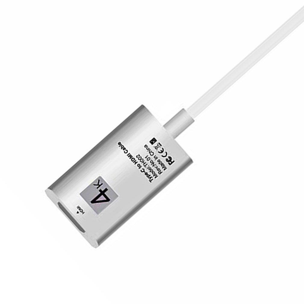 0.2M Type-C Male to HDMI Female Video Audio Cables Support 4K For DVD Laptop