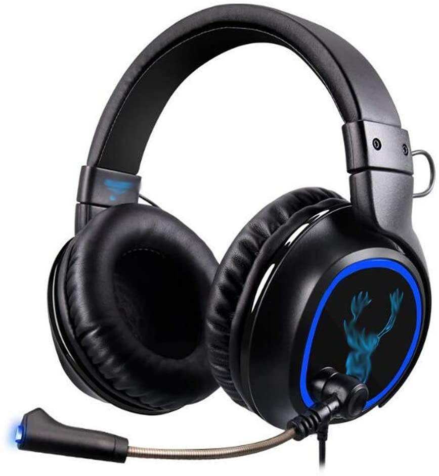 YYZLG R6 Eating Chicken Headphones Headset 7.1 Channel USB Computer Gaming Headset with Wheat Headset