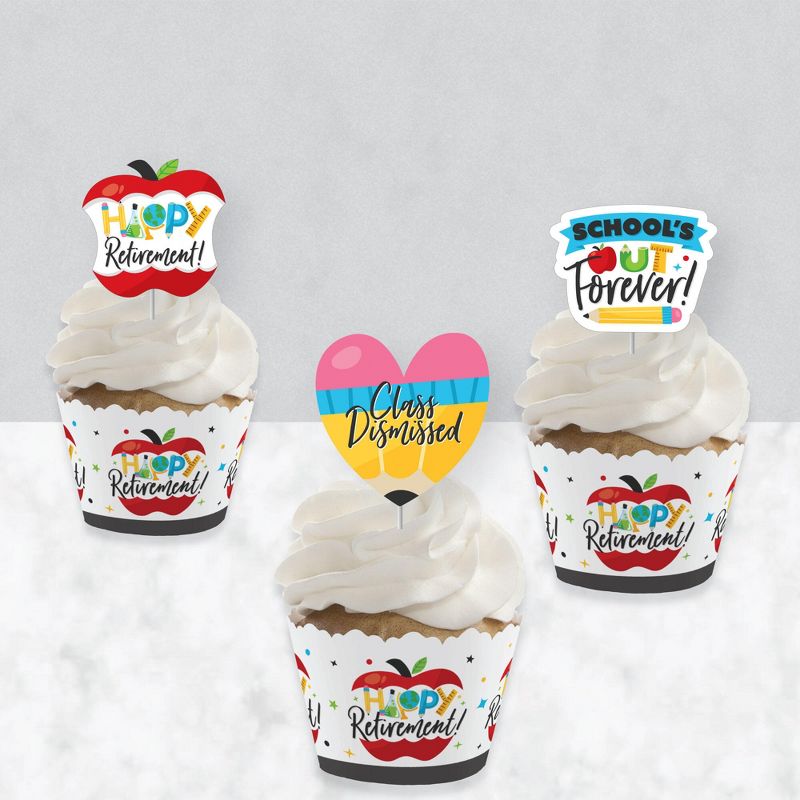 Big Dot of Happiness Best Mom Ever - Dessert Cupcake Toppers - Mother's Day Clear Treat Picks - Set of 24