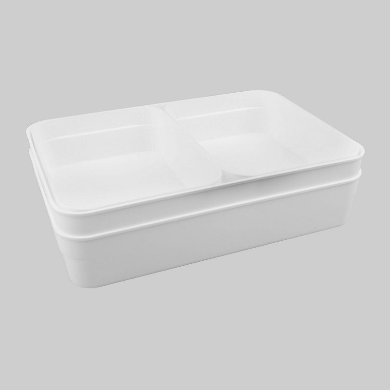 9ct Plastic Drawer Bins White - Bullseye's Playground™