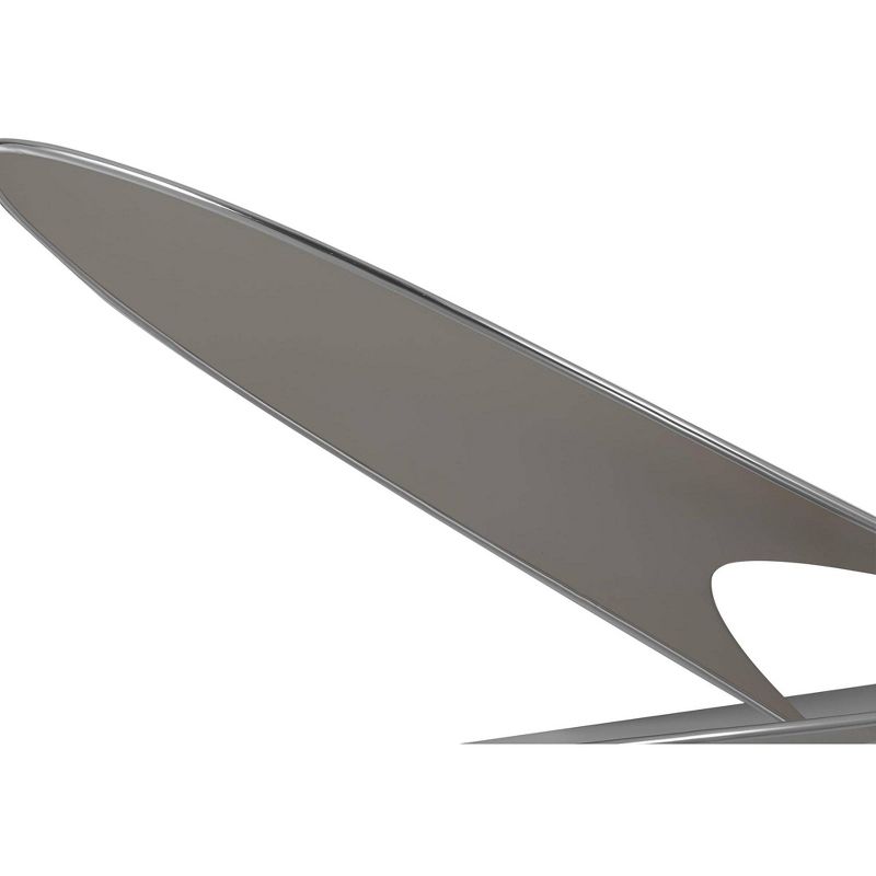 54" Monte Carlo Butterfly Brushed Steel Damp LED Ceiling Fan