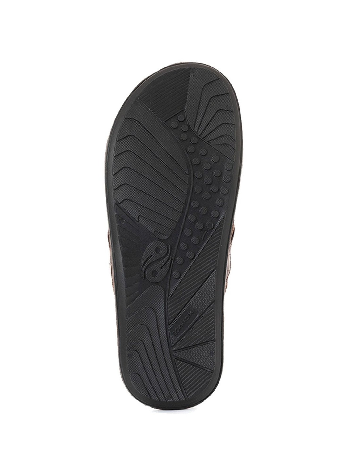 Khadim Men's Brown Flip Flops