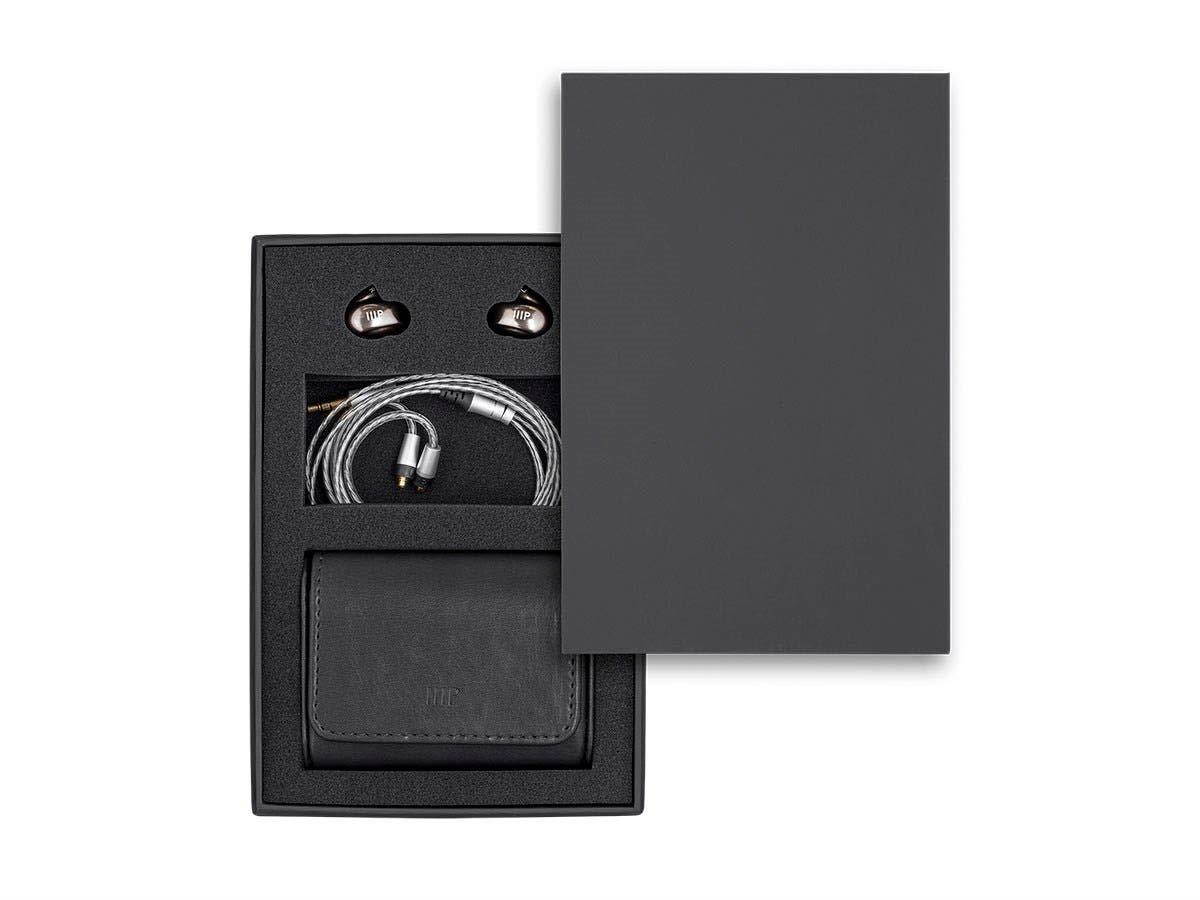 Monoprice MP80 Aluminum In-Ear Earphone, Balanced Armature Driver And Dynamic Driver With Three Tuning Nozzles