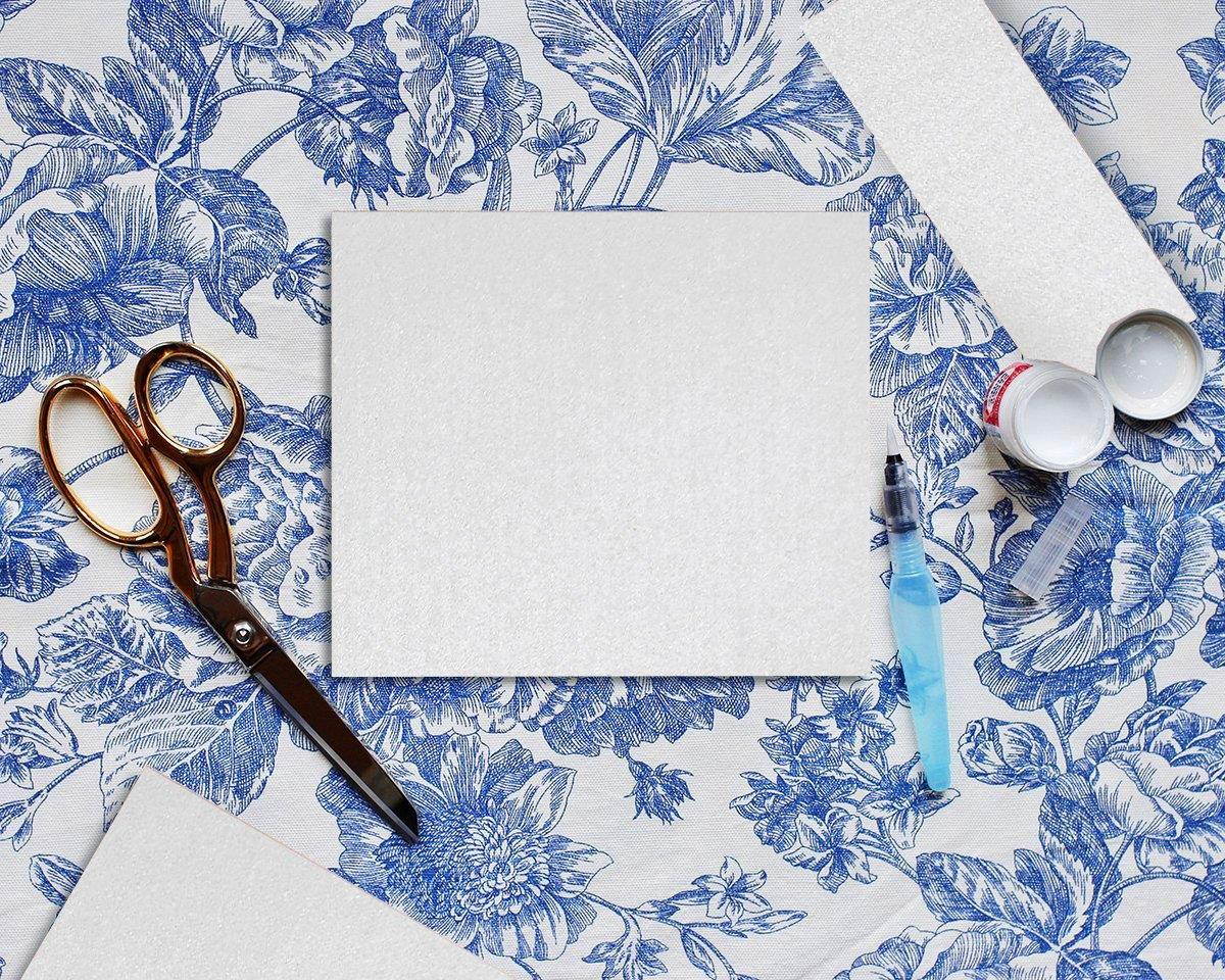 Silver Metallic Paper - 96-Pack Shimmer Papers, Scrapbook Paper, Decorative Paper, Double Sided, Laser Printer Compatible, Perfect for Weddings, Baby Showers, Birthdays, Craft Use, 8.5 x 11 Inches