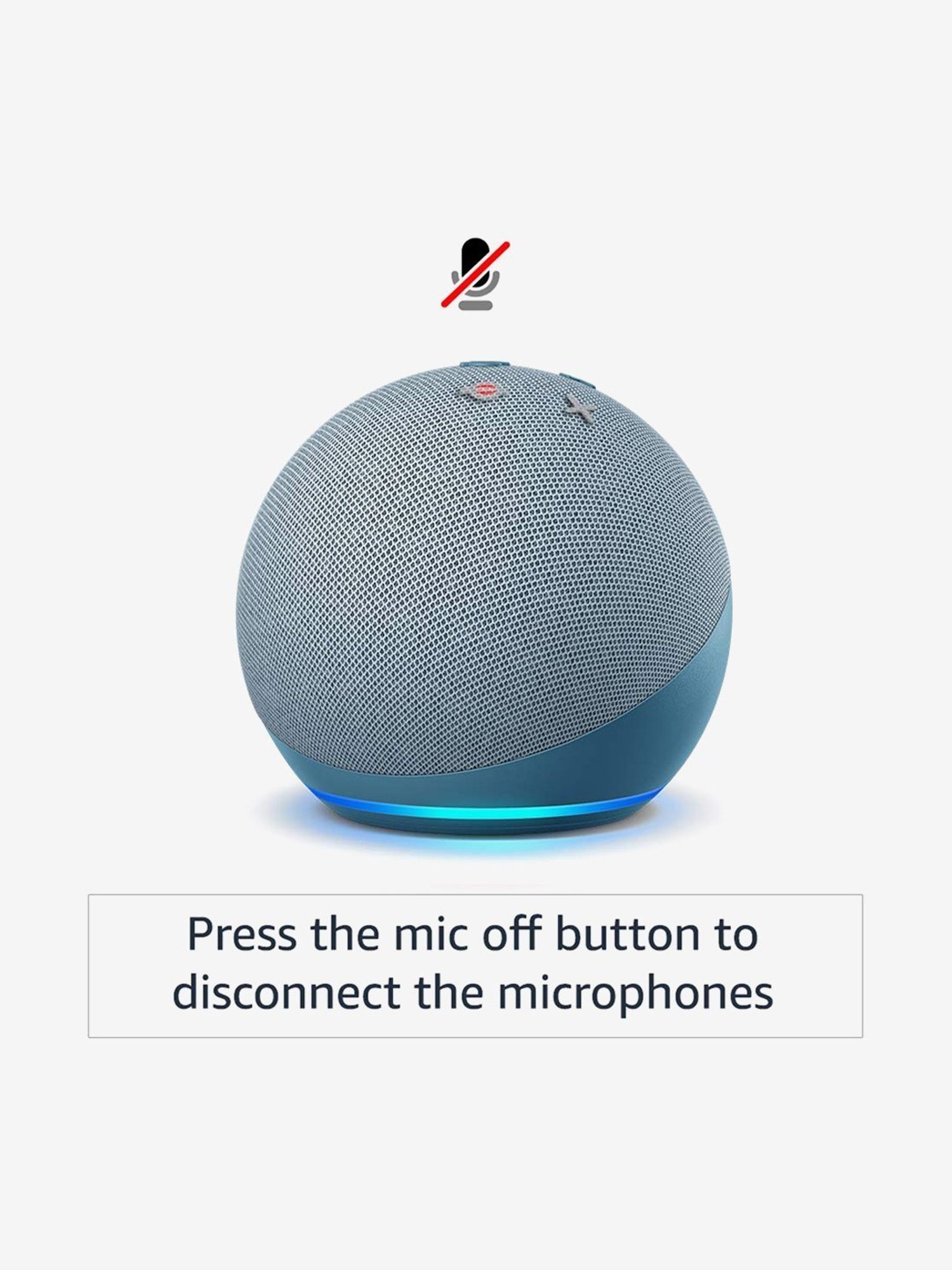 Amazon Echo Dot (4th Gen) Smart Speaker with Alexa & Bluetooth, Blue