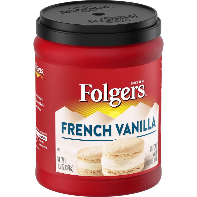 Folgers Flavors French Vanilla Mountain Grown Medium Roast Ground Coffee - 11.5oz